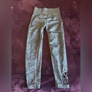 Victoria's Secret Gray Leggings with Pink Logo